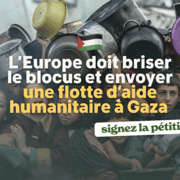 Pétition Brison le blocus Israélien
