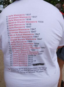 Illustration des massacres en Palestine (manifestation du 15 juin)