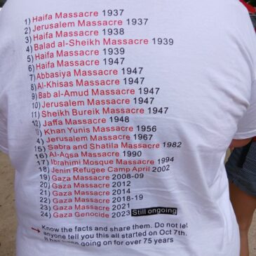 Illustration des massacres en Palestine (manifestation du 15 juin)
